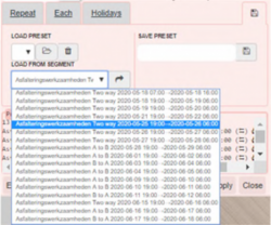 Advanced Closures - Bottom Section - Load settings